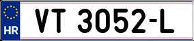 Trailer License Plate